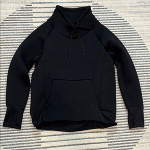 Athleta Black Textured Hoodie
